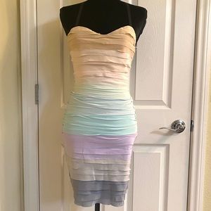 Wink 100% Silk Multi Color Dress NWT Shop Bop